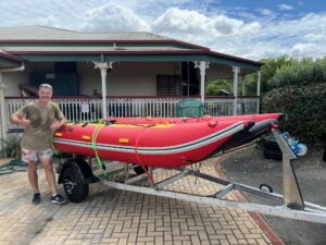 Light Weight Aluminium Trailer with Inflatable Marine Craft