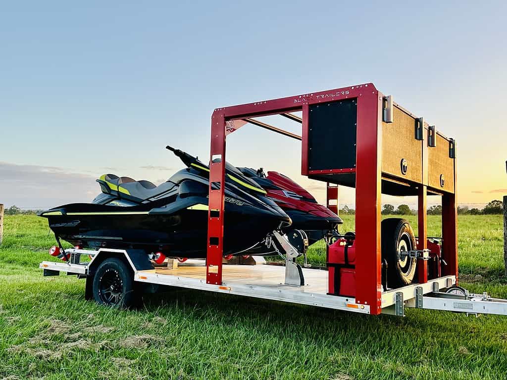 Australian-made Blaze Toy Hauler and Flatbed Trailer designed for outdoor adventures