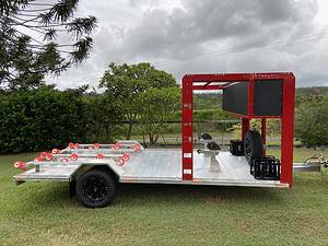 Full deck and side loading points standard on the Blaze Trailer for versatile cargo handling