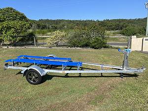 Blaze Small Boat and Jetski Trailer with versatile hub sizes to match towing vehicle wheels