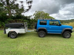 Lightweight Blaze Nano Trailer ideal for small cars like the Jimny