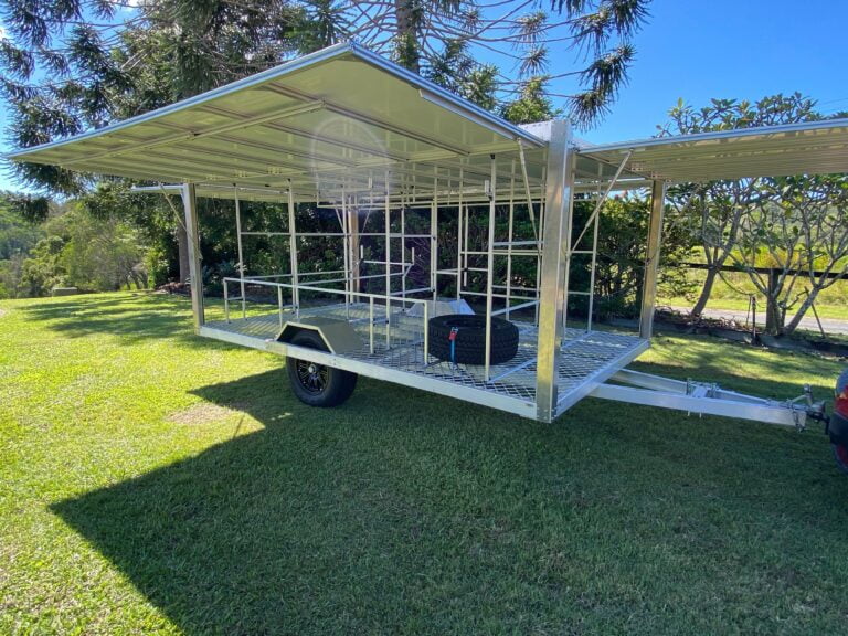 Custom build aluminum trailer for surf lifesaving club